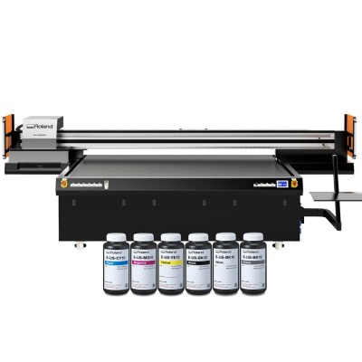 Impresora Cama Plana UV Led EU-1000MF + Tintas